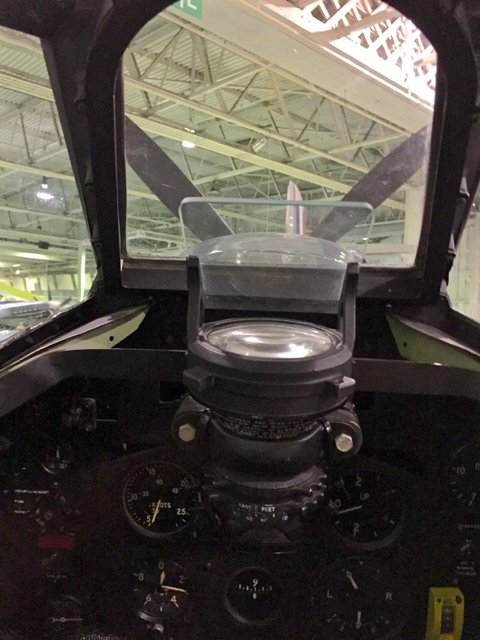 view forward from cockpit