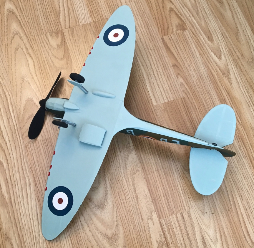 Spitfire model underside