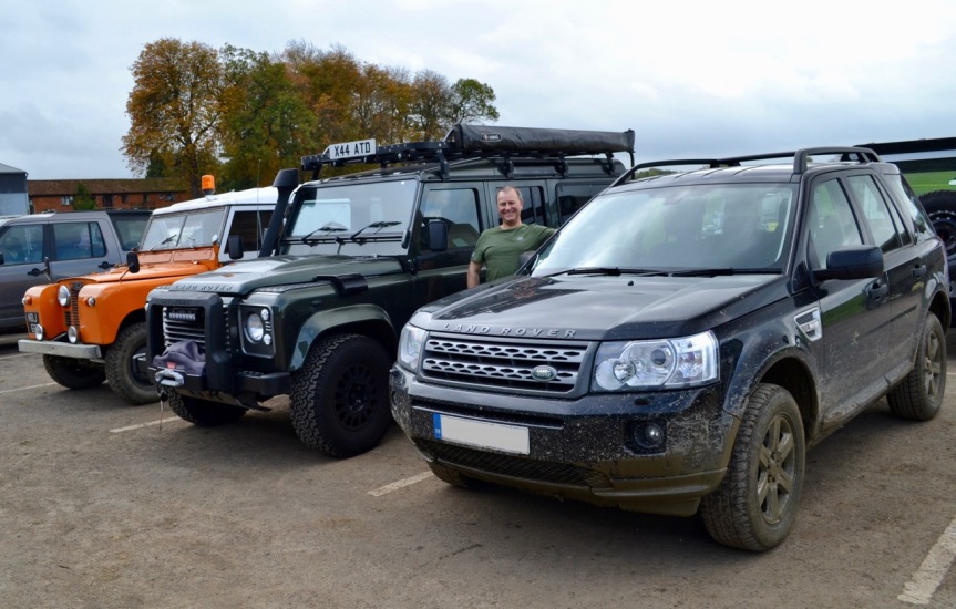 Parking Rules Applied. A bunch of Land Rovers
